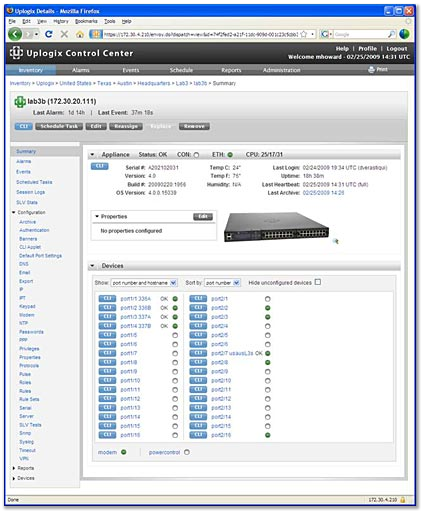 Uplogix Control Center serves as an element manager for an Uplogix deployment.