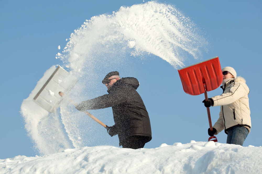when you have secure remote access, shoveling snow can be fun